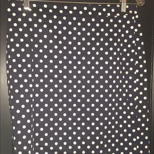 JCrew Polka Dot Pencil Skirt